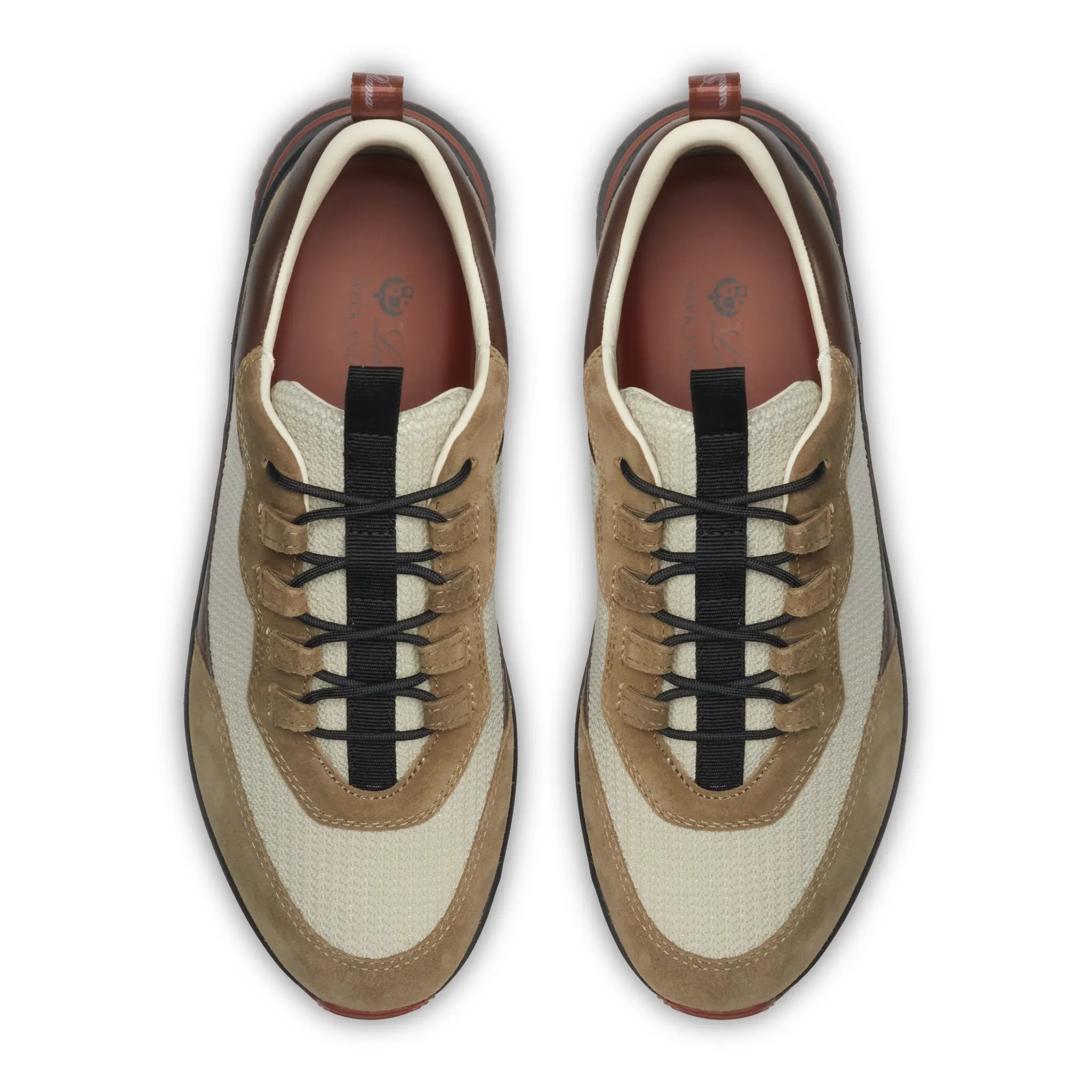 Upper View of Loro Piana Week End Walk Performance Mesh Crest Sneaker FAR1331_F8CB